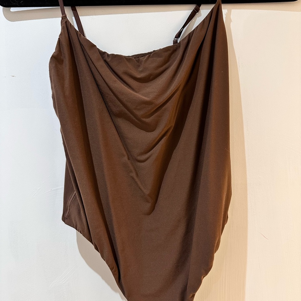 Draped Brown Women's Skirt